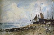 John Constable Brighton Beach oil painting